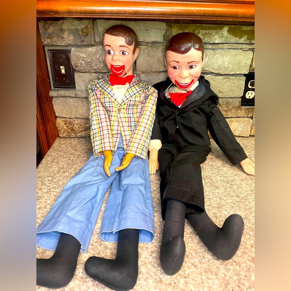 Charlie McCarthy &‎ Mortimer Snerd Vintage Ventriloquists Dolls
